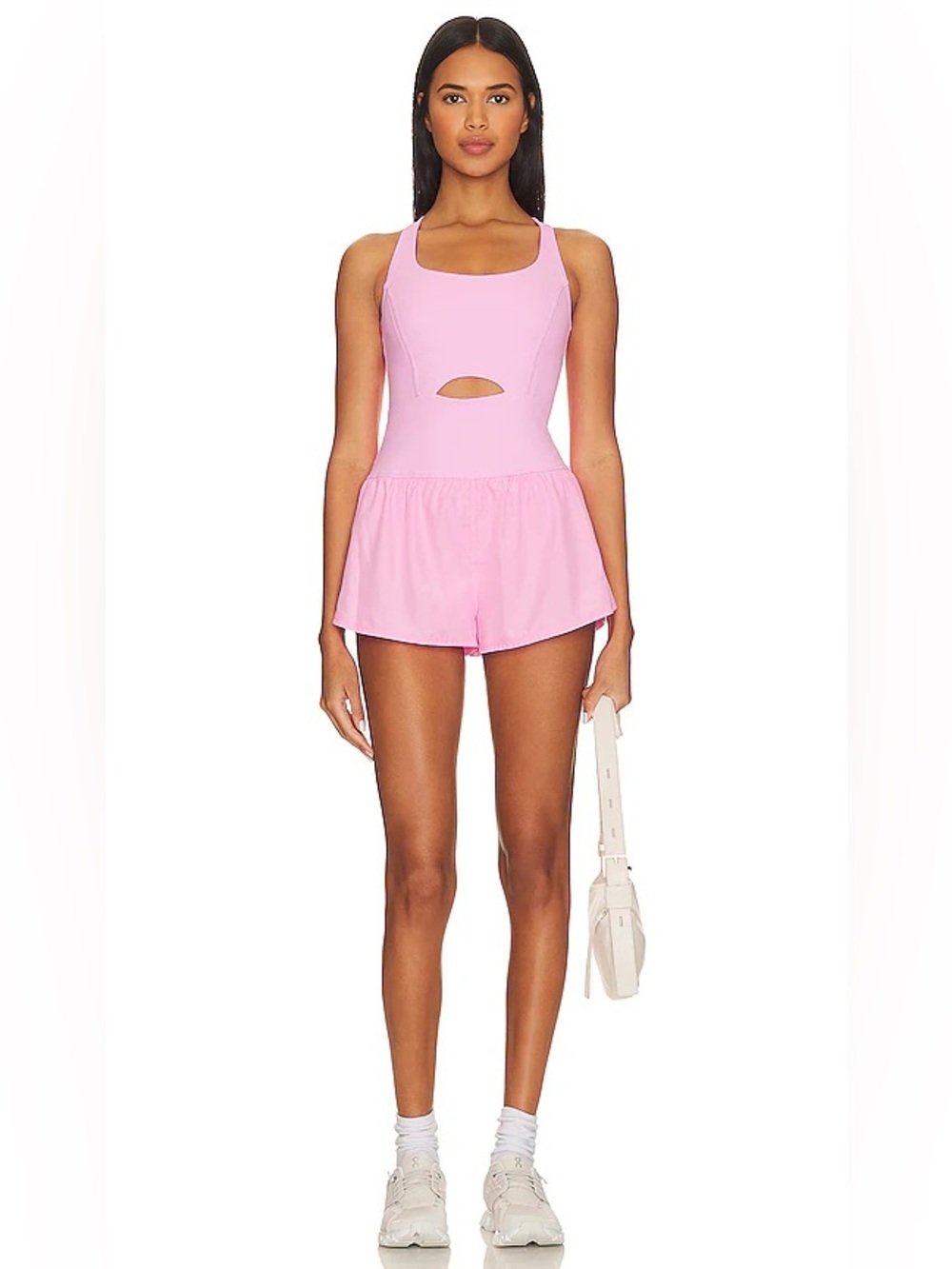 Pink FreePeople workout romper
